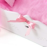 Кроватка для кукол Leader Toys Diamond Princes c царским балдахином 71219 (белый)