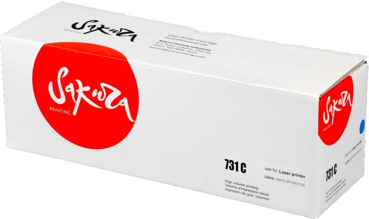 

Картридж Sakura Printing SA731C (аналог Canon 731C 6271B002)