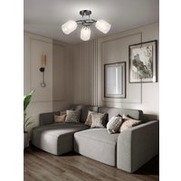 Припотолочная люстра Aitin Pro НПБ 02-3x60-101 K2246/3 (черный/хром)