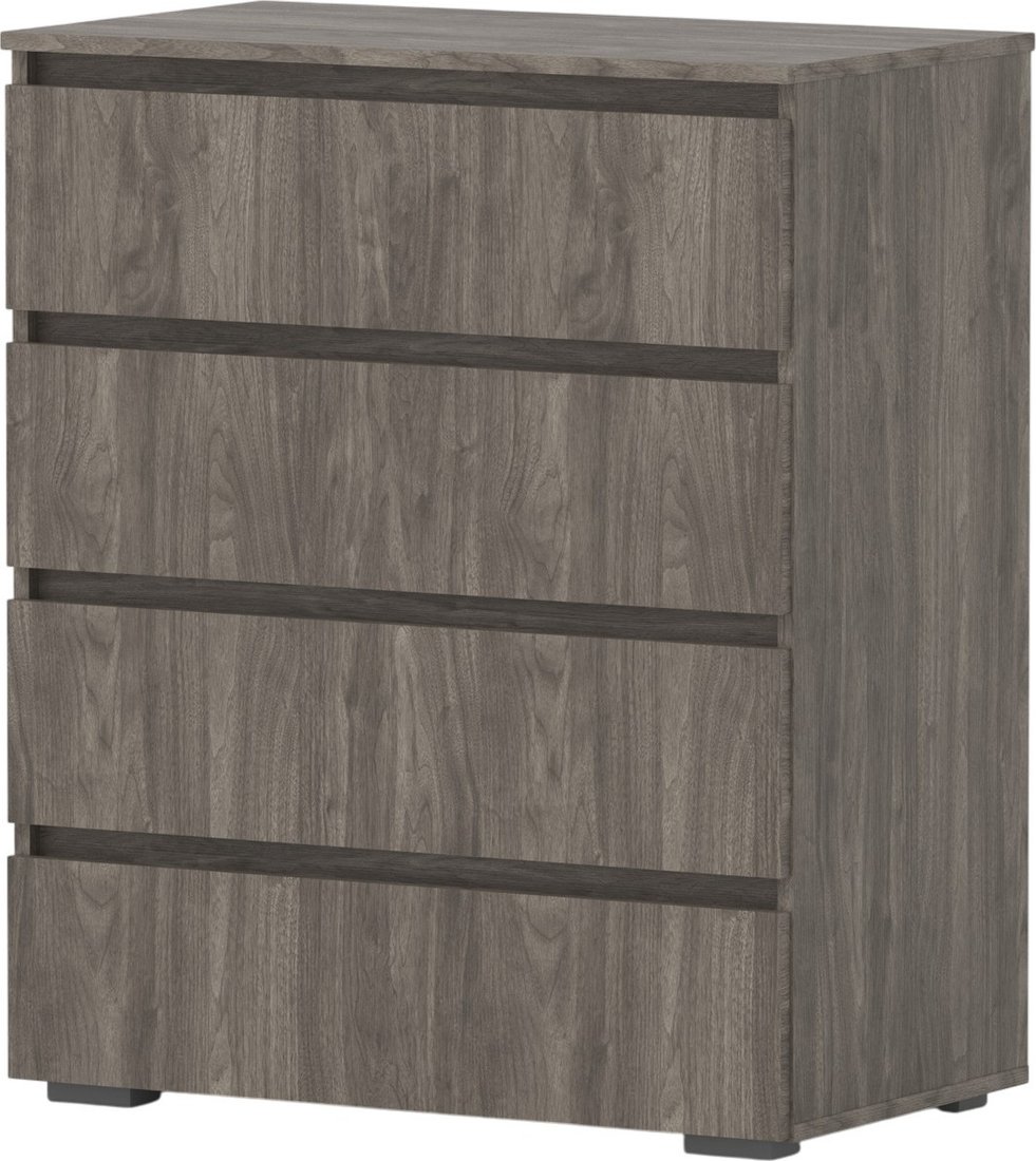 Комод Кортекс-мебель Бари 80 4ш (орех элия/орех элия/орех элия)