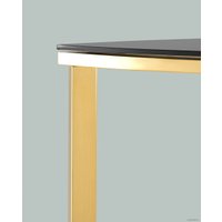 Консольный стол Stool Group Альба 115x30 ECST-095-SR-TG (стекло черное/сталь золото)