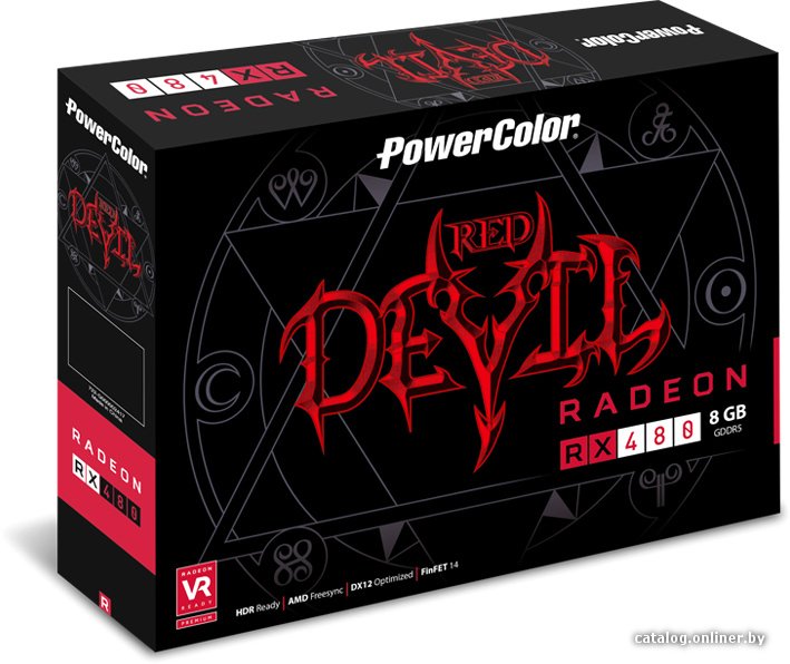 【美品】Radeon RX480 8GB RED DEVIL PowerColor Red Devil Radeon RX 480 OC 8GB GDDR5 [AXRX 480 8GBD5