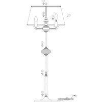 Торшер Arte Lamp Alice A3579PN-3AB