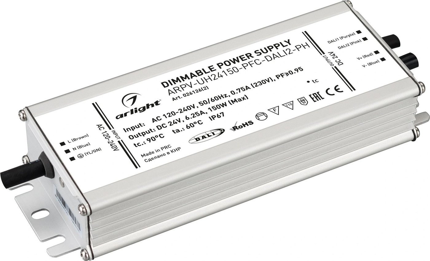 

Блок питания Arlight ARPV-UH24150-PFC-DALI2-PH 026126(2)