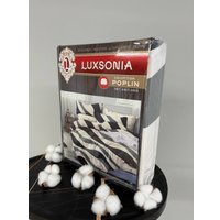 1.5-спальный комплект постельного белья Luxsonia Яблоневый цвет Поплин 1.5сп 70x70 Ви24-0313/220 (на резинке)