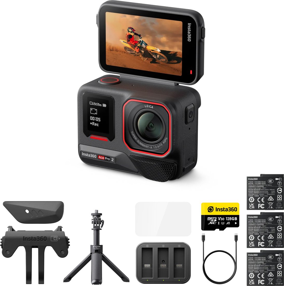

Экшен-камера Insta360 Ace Pro 2 (Creator Bundle, Dual Battery)