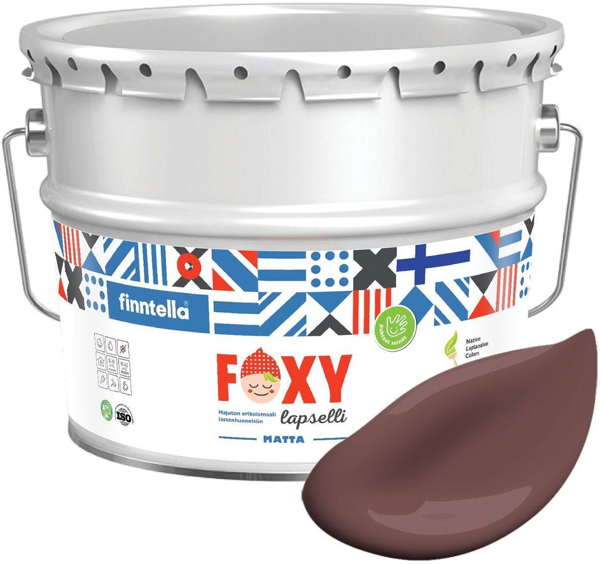 

Краска Finntella Foxy Lapselli Matte Joulu F-50-1-9-FL251 9 л (коричневый)