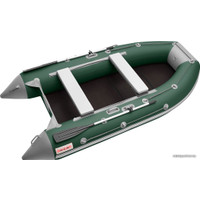 Моторно-гребная лодка Roger Boat Hunter 3000 (без киля, зеленый/серый)