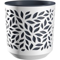 Вазон Bmc Leaves КШ-5828 (белый/антрацит)