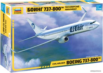 Сборная модель Звезда Пассажирский авиалайнер Боинг 737-800