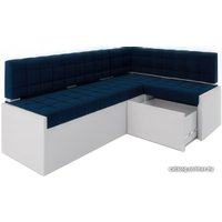 Угловой диван Мебель-АРС Ганновер правый 208x82x133 (темно-синий Luna 034)