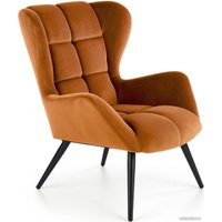 Интерьерное кресло Halmar Tyrion (корица bluvel 4215/черный)