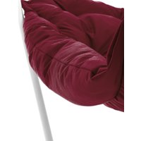 Кресло M-Group Чил 29360102 (2 шт, белый/бордовая подушка)