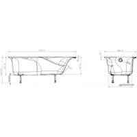 Ванна Astra-Form Вега Люкс 180x80