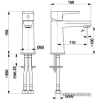 Смеситель Armatura Narva Black 5222-815-81