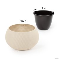 Вазон Альтернатива Жемчужина М8727 (7 л, бежевый)