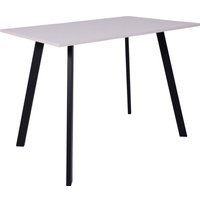 Кухонный стол ЭлиГард Solo 102x67 (белый структурный/черный) в Гродно