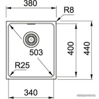 Кухонная мойка Franke KBG 110-34 125.0023.835 (серый камень)