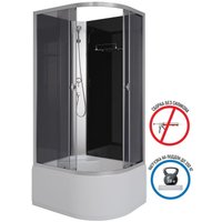 Душевая кабина Niagara Eco E110/80/40L/TN/BK 110x80x195
