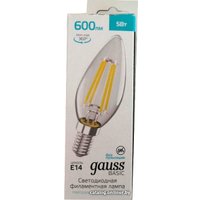 Светодиодная лампочка Gauss Basic Filament Свеча 5W 600lm 4000K E14 50312252