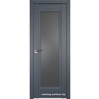 Межкомнатная дверь ProfilDoors 2.35U L 90x200 (антрацит, стекло графит)