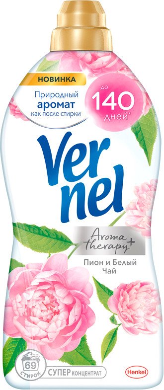 

Кондиционер для белья Vernel Ароматерапия+ Пион и белый чай Концентрированный 1.74 л