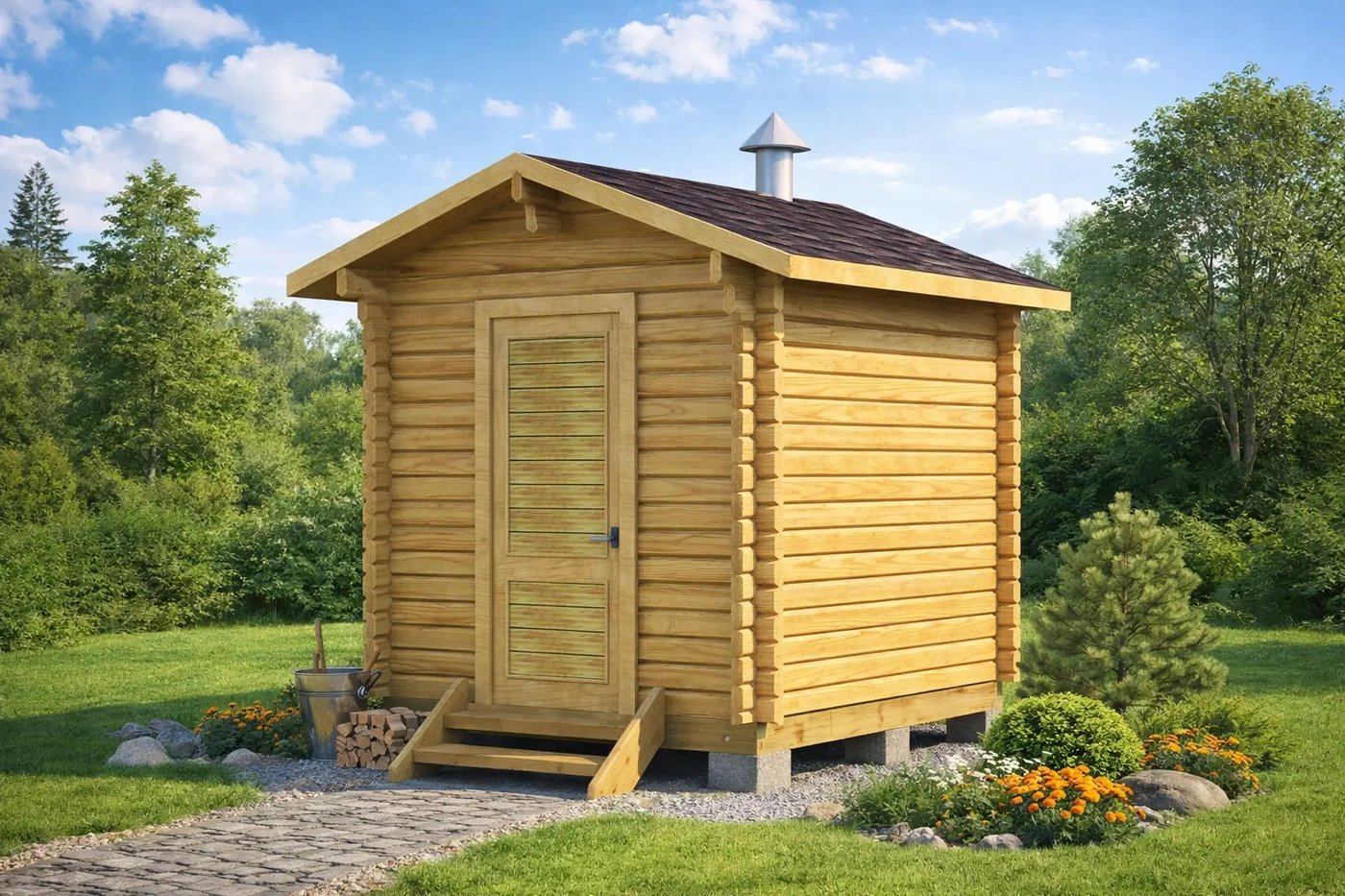 Русская баня Woods Мини 3 метра