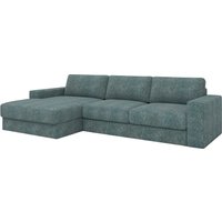 Угловой диван Rivalli Дискавери с оттоманкой левая (Elle blue)