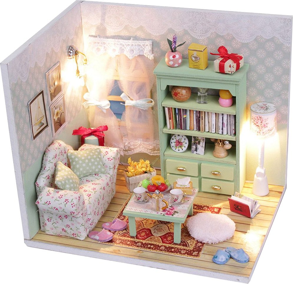 

Румбокс Hobby Day DIY Mini House Чай вдвоём с фигурками (M012)