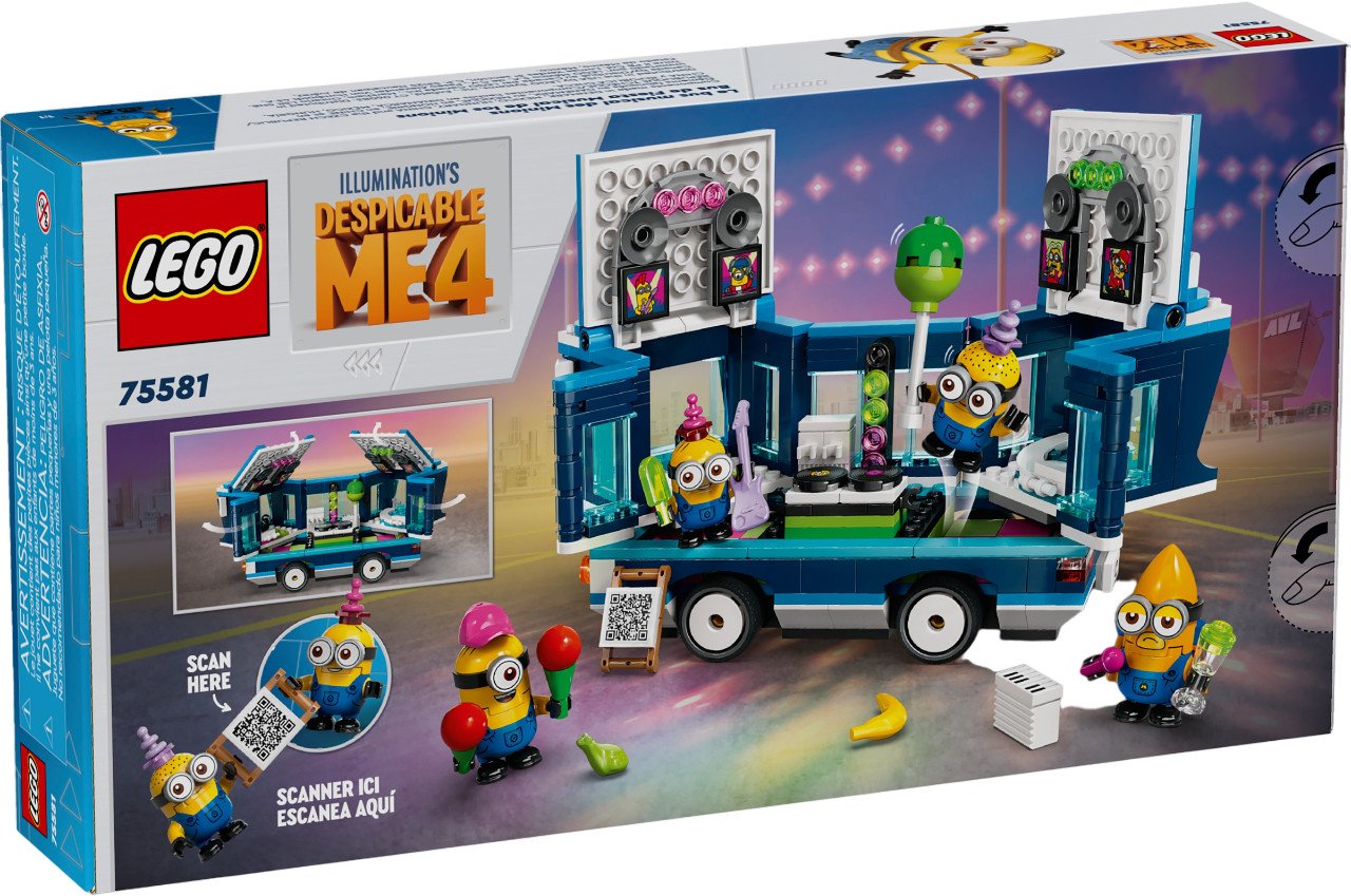 Конструктор LEGO Despicable Me 4 75581 Автобусная вечеринка с музыкой от миньонов