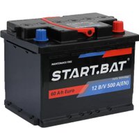 Автомобильный аккумулятор Стартбат 12V60 R+ евро (60 А·ч)