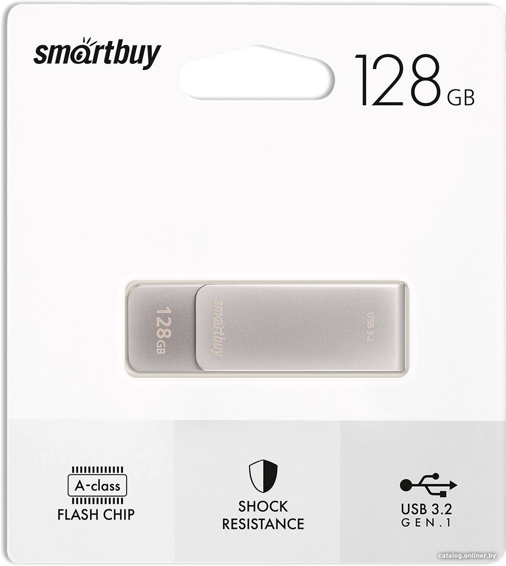 USB Flash SmartBuy M1 128GB (серебристый)