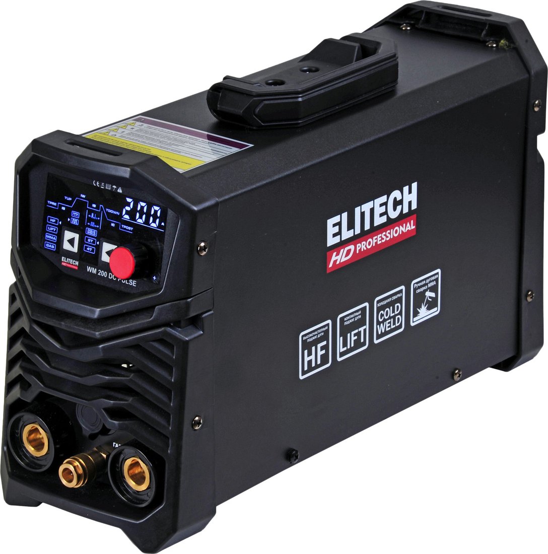 

Сварочный инвертор ELITECH HD Professional WM 200 DC Pulse
