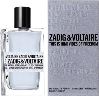 Туалетная вода Zadig & Voltaire This is Him! Vibes of Freedom EdT (50 мл)
