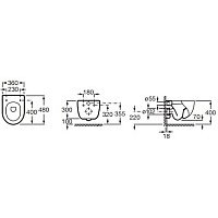 Унитаз подвесной Roca Meridian 7346248000