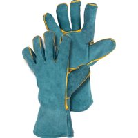 Спилковые перчатки FoxWeld 6323 (зеленый)