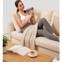 Перкуссионный массажер Miru BM-19 (4 насадки, серый)