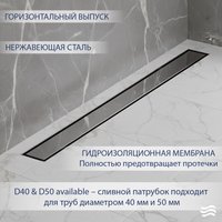 Трап/канал Lauter 2120671-QGH 700x70 (хром)