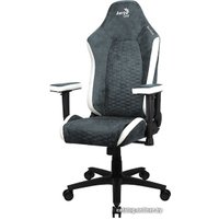 Игровое (геймерское) кресло AeroCool Crown AeroSuede (стальной синий)