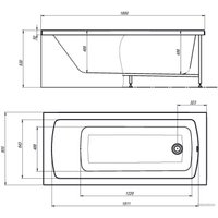 Ванна Alex Baitler Garda 180х80