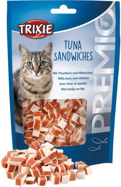 

Лакомство для кошек Trixie PREMIO Tuna Sandwiches (сэндвичи с тунцом) 50 г