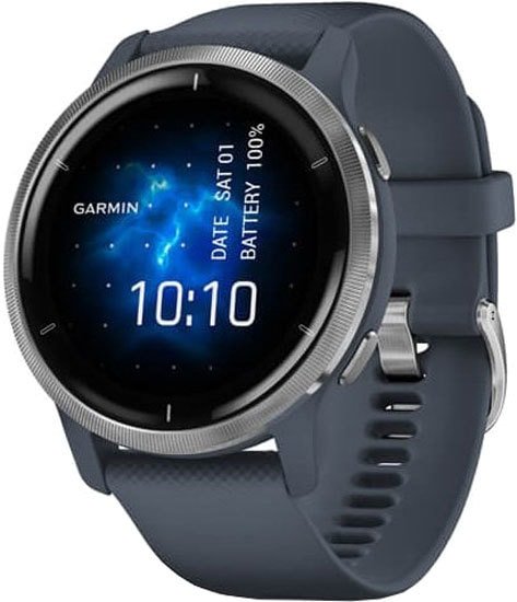 

Умные часы Garmin Venu 2 (нержавеющая сталь/синий гранит)