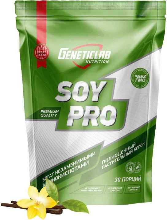 

Протеин соевый Geneticlab Soy Pro (900 г, ваниль)