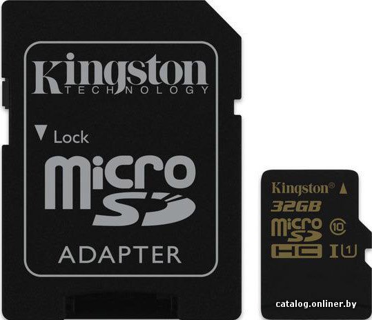 Карта памяти Kingston microSDHC 32GB SDCA10/32GB (с адаптером)