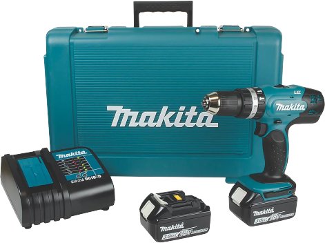 

Ударная дрель-шуруповерт Makita DHP453SFE (с 2-мя АКБ, кейс)