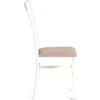 Стул TetChair Hermes 43x49x94 (дерево гевея/Ivory White/ткань серый)