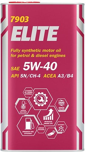 Моторное масло Mannol ELITE 5W-40 4л (металл)