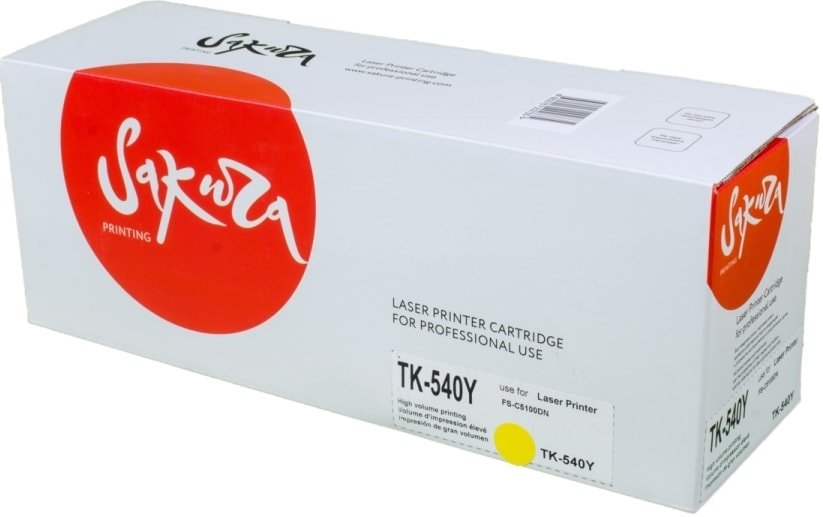 

Картридж Sakura Printing SATK540Y (Аналог Kyocera TK-540Y)