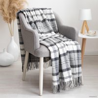 Плед Vladi Palermo 140x200 см (белый/серый)