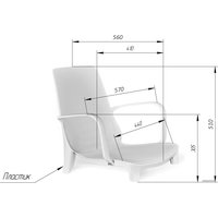 Кресло Sheffilton SHT-S76-1 (бежевый/светлый орех)